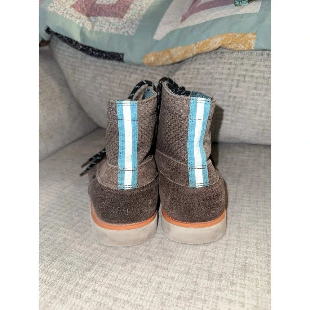 Vans OTW Collection Brown Suede Hi-Top‎ Breton Boot Vibram Mens Size 12